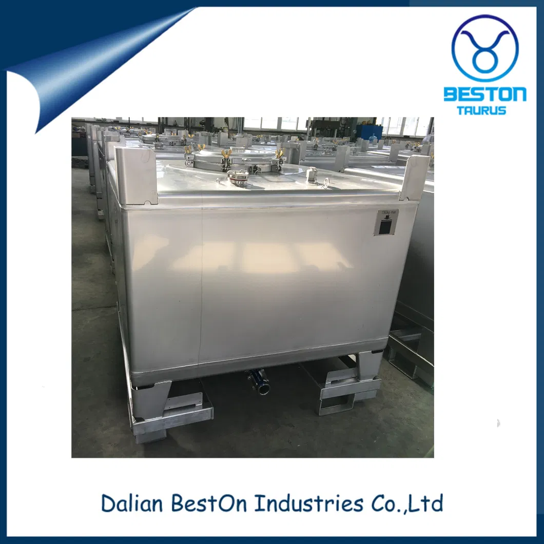 Stainless Steel IBC Tank for Chemical Storage and Transport